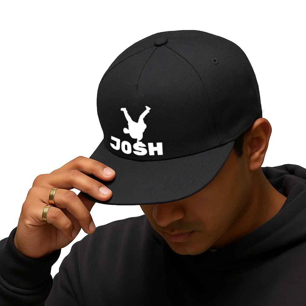 Nutcase Personalized Hip Hop Cap – Create Your Own Swag in Black - Image 3