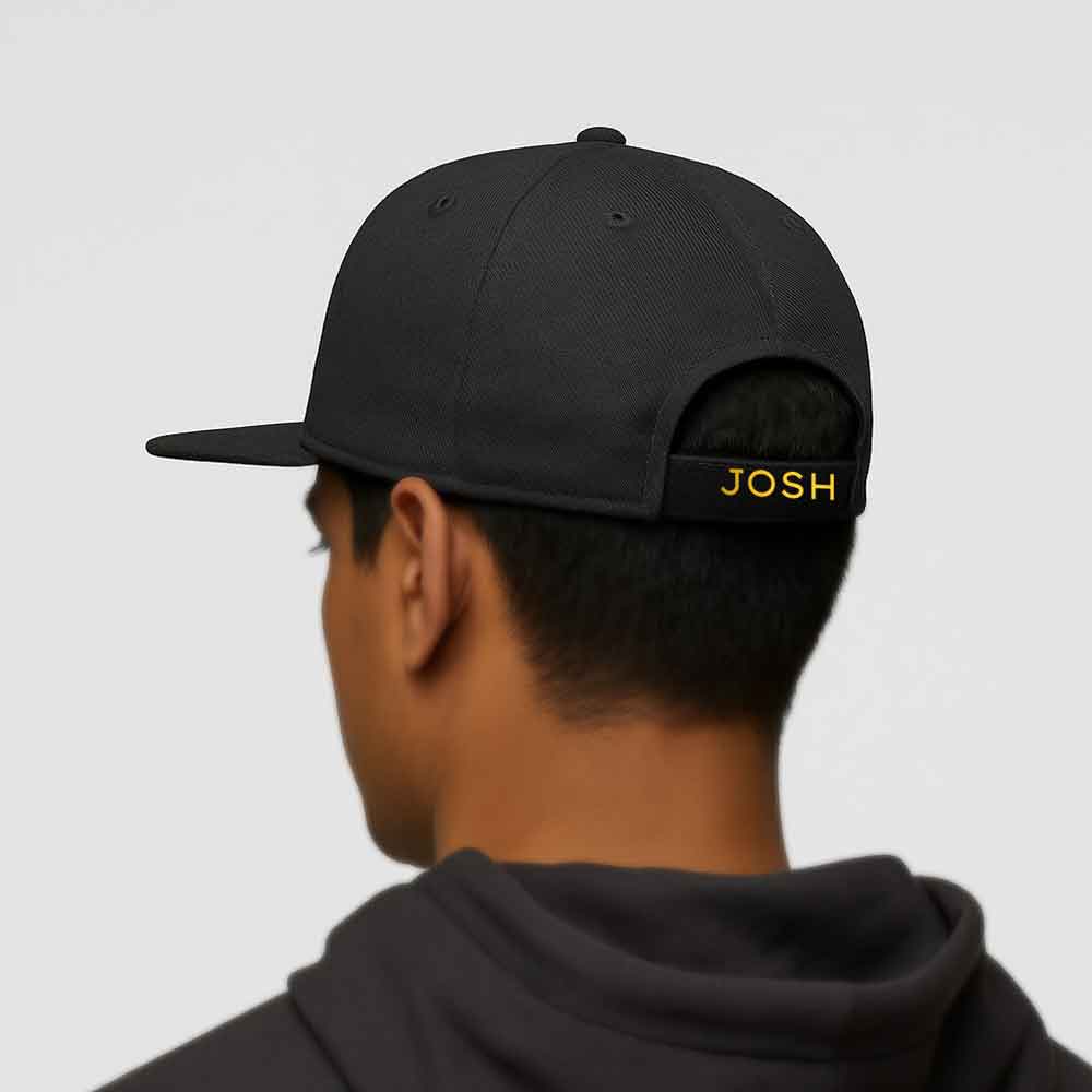 Nutcase Personalized Hip Hop Cap – Create Your Own Swag in Black - Image 8