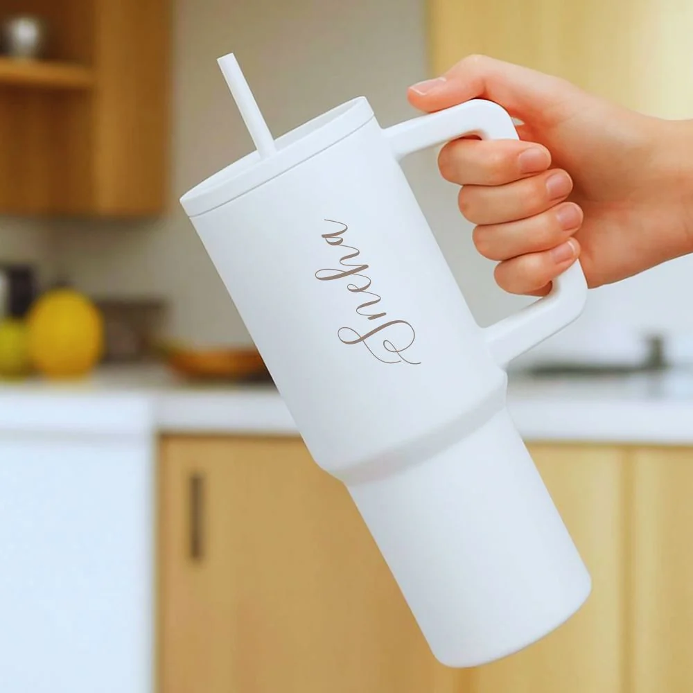 Nutcase Personalized Insulated Tumbler with Straw and Lid Large Travel Cups 1200ml - Image 24
