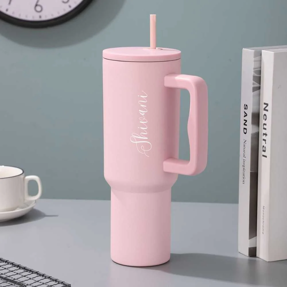 Nutcase Personalized Insulated Tumbler with Straw and Lid Large Travel Cups 1200ml - Image 26