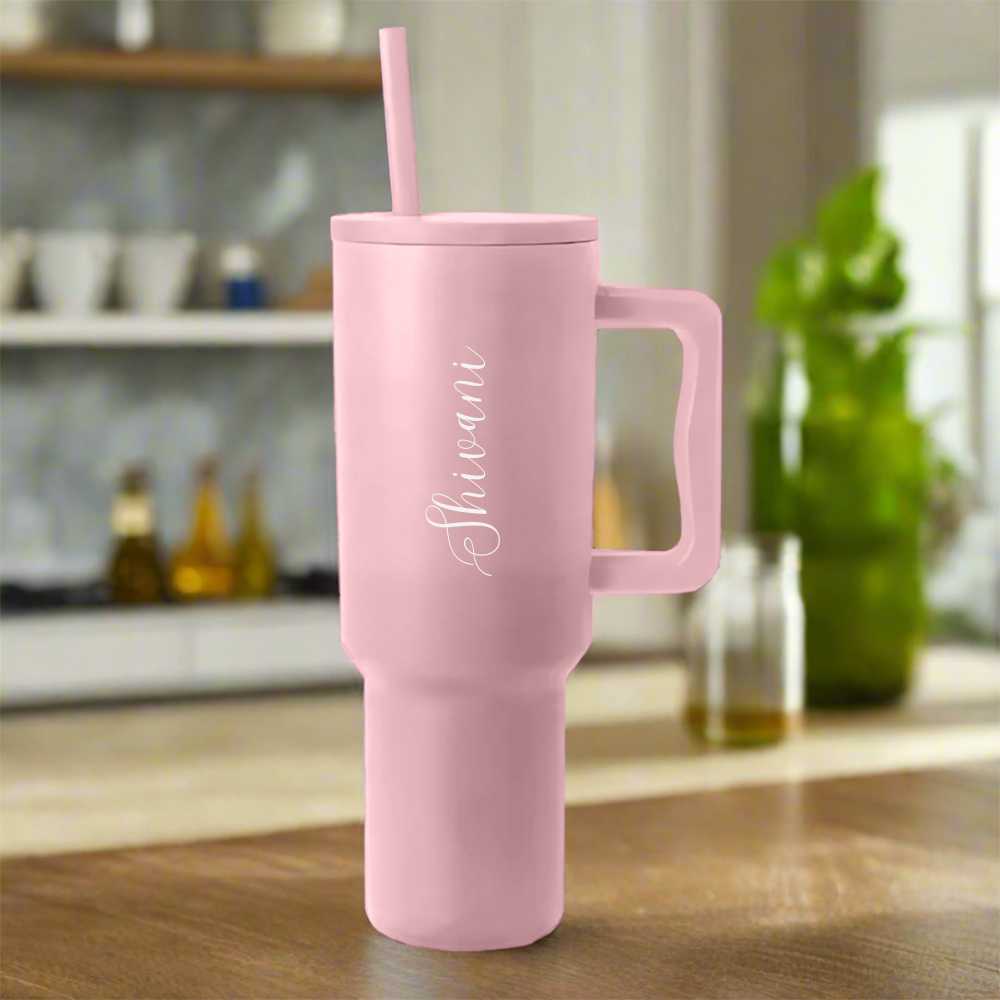 Nutcase Personalized Insulated Tumbler with Straw and Lid Large Travel Cups 1200ml - Image 27