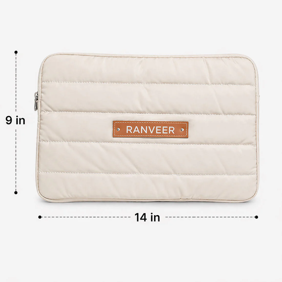 Nutcase Personalized Puffy Laptop Sleeve 14 inch - Custom Quilted Macbook Bag - Image 4