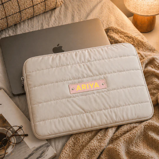 Nutcase Personalized Puffy Laptop Sleeve 14 inch - Custom Quilted Macbook Bag - Image 8