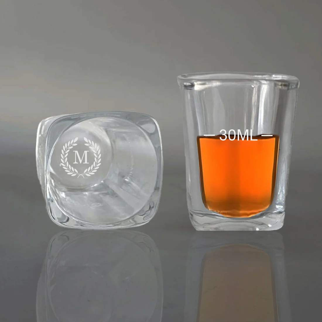 Nutcase Personalized Shot Glass Engraved with Initial