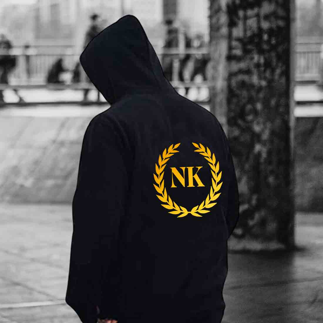 Nutcase Customized Black Hoodie hoodies for Men Women-Add Text - Image 4