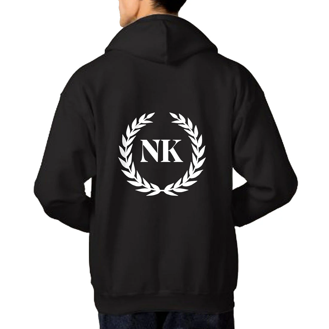 Nutcase Customized Black Hoodie hoodies for Men Women-Add Text - Image 5