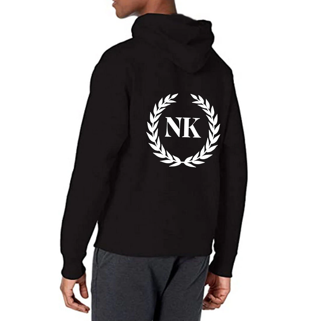 Nutcase Customized Black Hoodie hoodies for Men Women-Add Text - Image 6