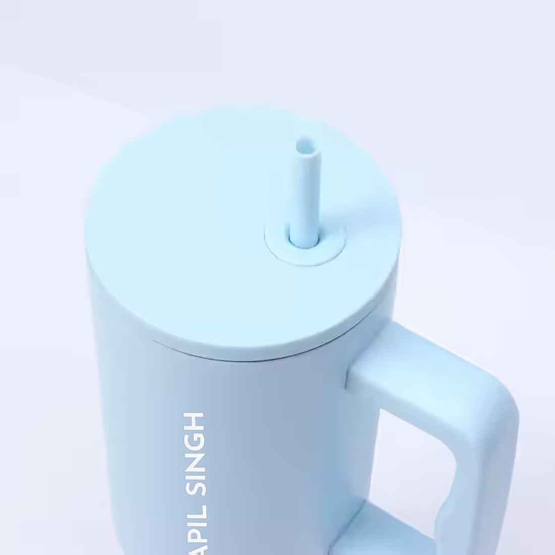 Nutcase Personalized Tumbler Lid with Straw for Water, Drinks Large Travel Cups 1200ml - Image 10
