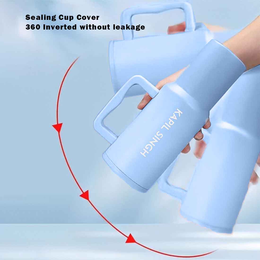 Nutcase Personalized Tumbler Lid with Straw for Water, Drinks Large Travel Cups 1200ml - Image 11