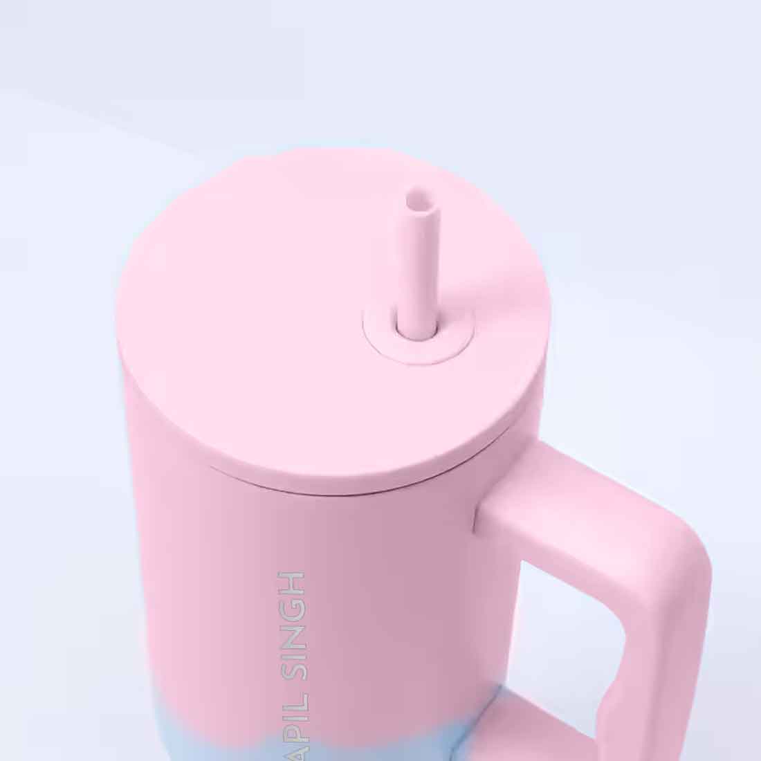 Nutcase Personalized Tumbler Lid with Straw for Water, Drinks Large Travel Cups 1200ml - Image 19