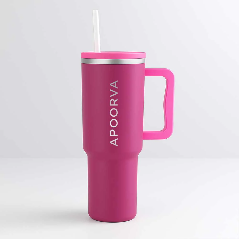 Nutcase Personalized Tumbler Lid with Straw for Water, Drinks Large Travel Cups 1200ml - Image 4
