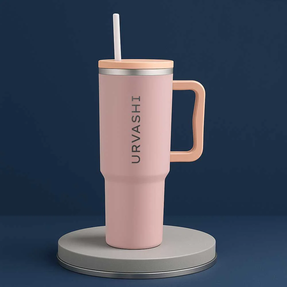 Nutcase Personalized Tumbler Lid with Straw for Water, Drinks Large Travel Cups 1200ml - Image 5