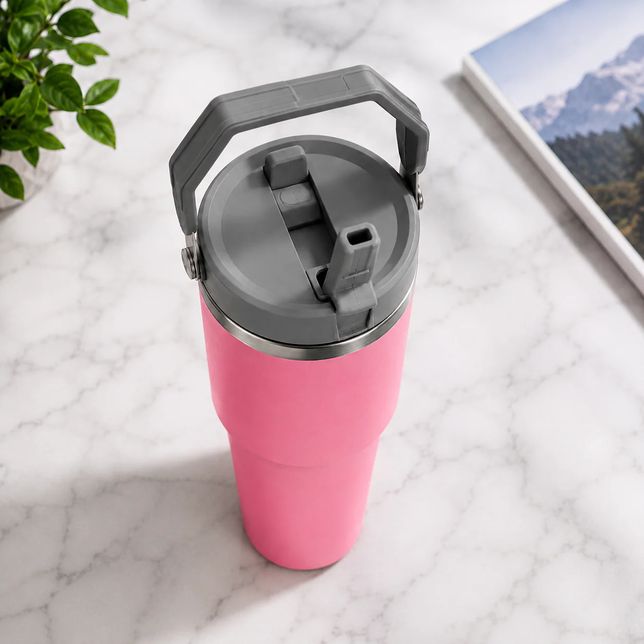 Nutcase Personalized Tumbler with Handle and Straw 900ml - Double Wall Vacuum Sipper Bottle - Image 6
