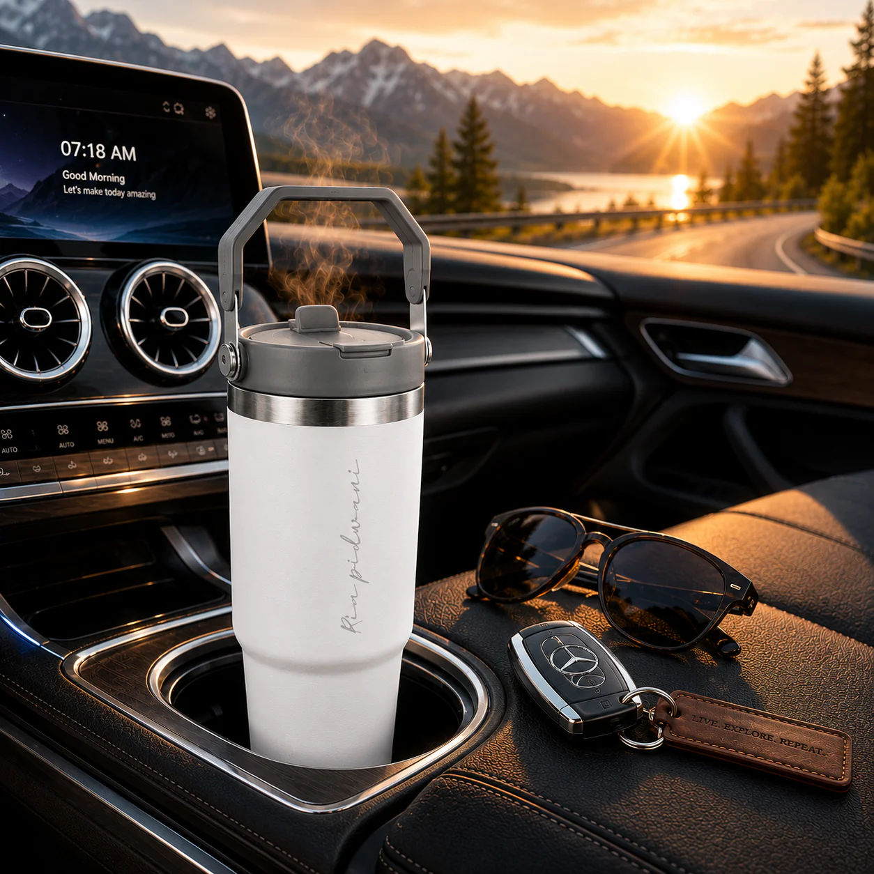 Nutcase Personalized Tumbler with Straw 900ml - BPA-free Double Insulated Sipper Bottle - Image 16