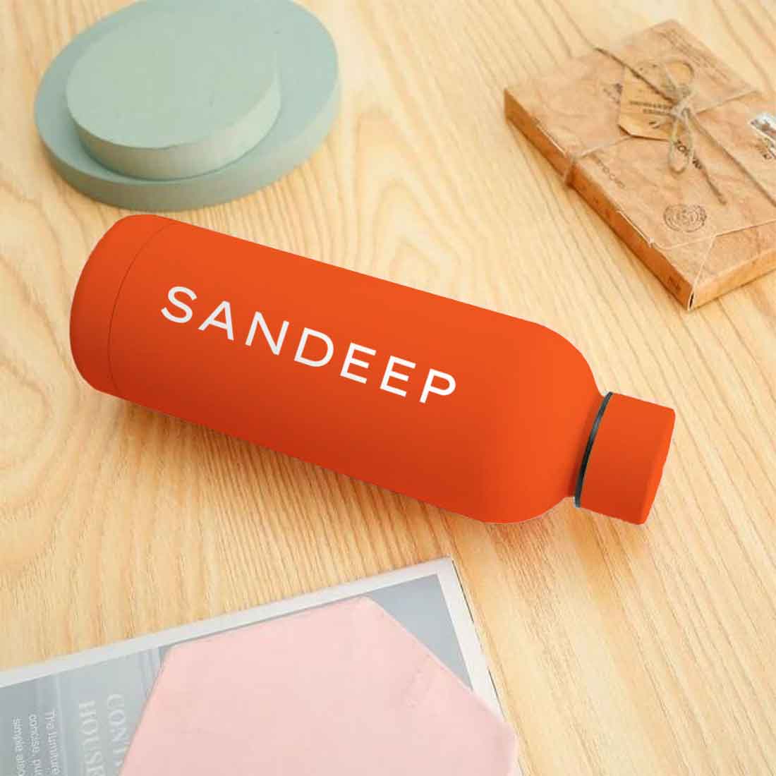Nutcase Personalized Water Bottle Stainless Steel Double Insulated 500ml Bottles for Office Home Travel- BPA Free, Leakproof - Image 26