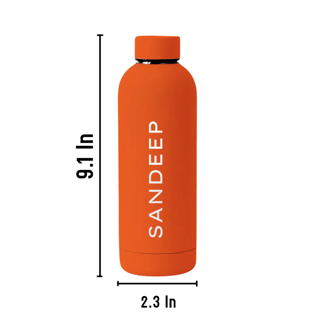 Nutcase Personalized Water Bottle Stainless Steel Double Insulated 500ml Bottles for Office Home Travel- BPA Free, Leakproof - Image 29