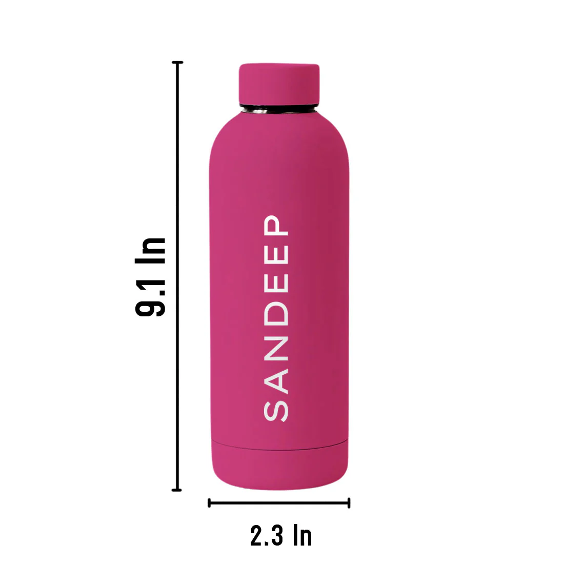 Nutcase Personalized Water Bottle Stainless Steel Double Insulated 500ml Bottles for Office Home Travel- BPA Free, Leakproof - Image 35
