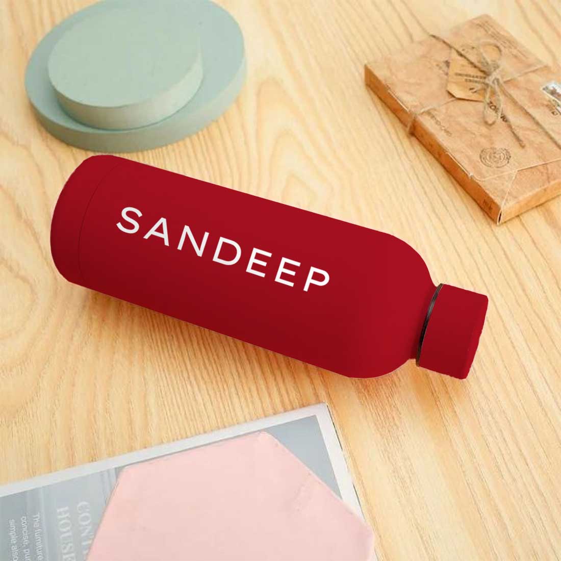 Nutcase Personalized Water Bottle Stainless Steel Double Insulated 500ml Bottles for Office Home Travel- BPA Free, Leakproof - Image 50