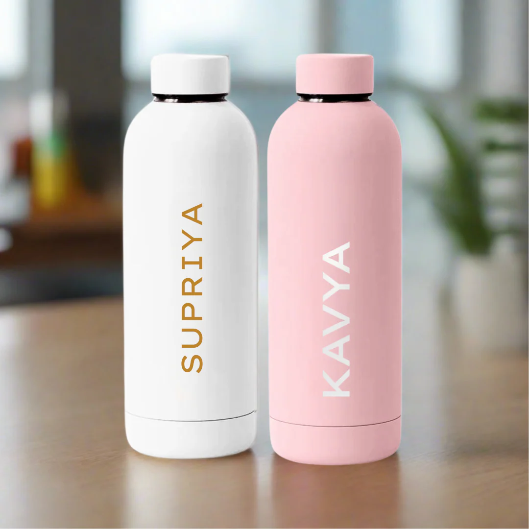 Nutcase Stainless Steel Water Bottle Double Insulated 500ml Bottles for Office Home Travel- BPA Free, Leakproof - SET OF 2 - Image 3