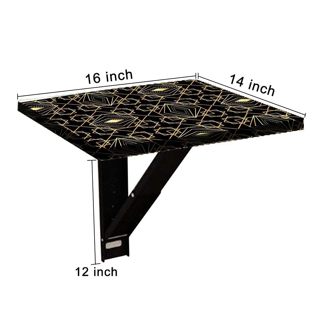 Wall Attached Bedside Table - Geometric Pattern - Image 9