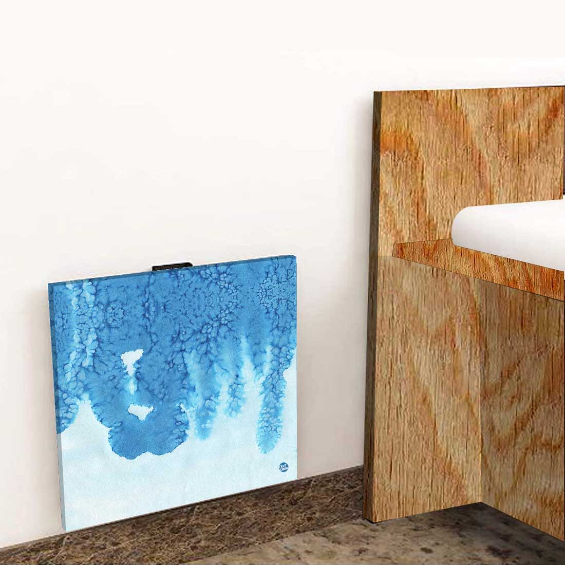 Wall Hung Bedside Table - Arctic Blue Space Watercolor - Image 8