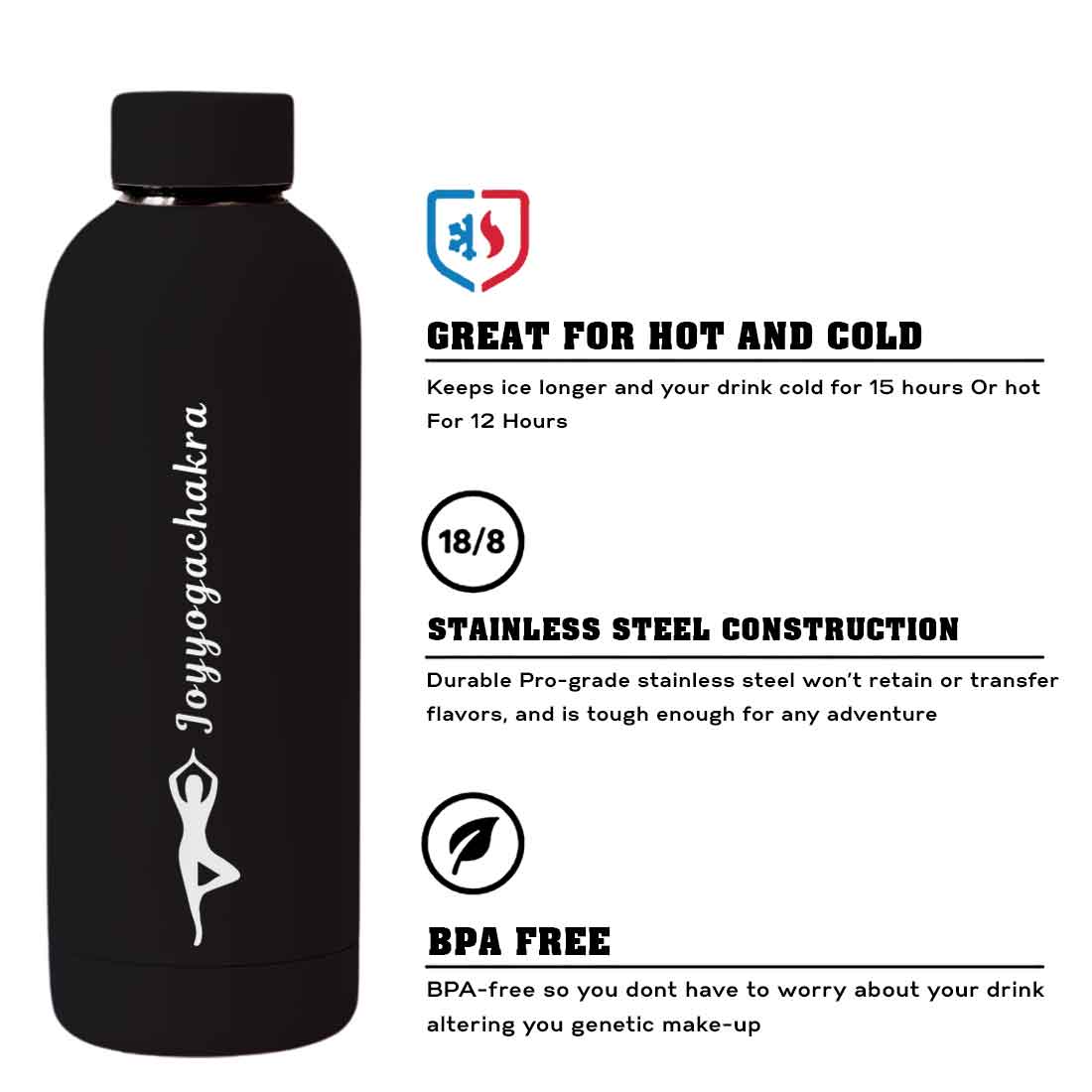 Nutcase Water Bottle Yoga For Workout Double Insulated Bottles - Image 26