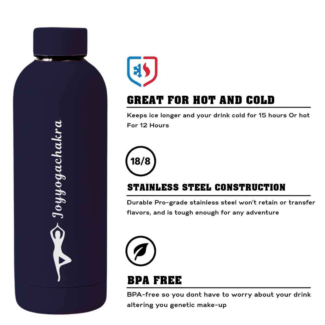 Nutcase Water Bottle Yoga For Workout Double Insulated Bottles - Image 27