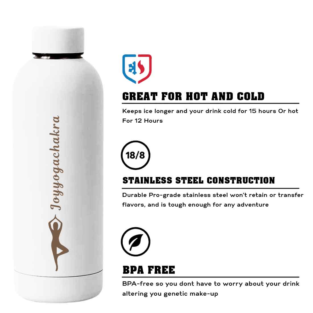 Nutcase Water Bottle Yoga For Workout Double Insulated Bottles - Image 31