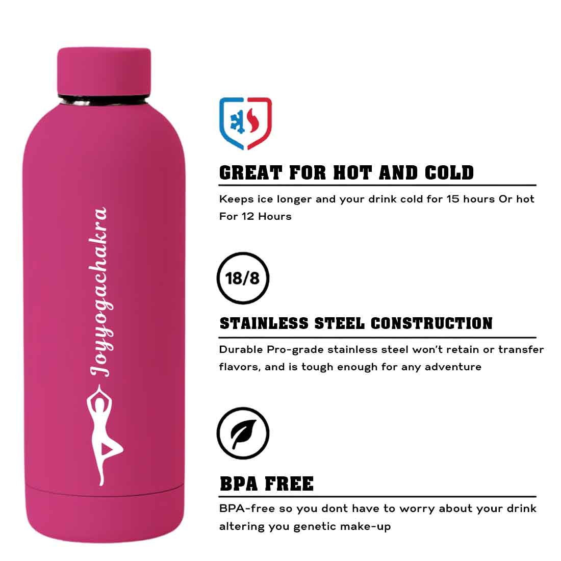 Nutcase Water Bottle Yoga For Workout Double Insulated Bottles - Image 49