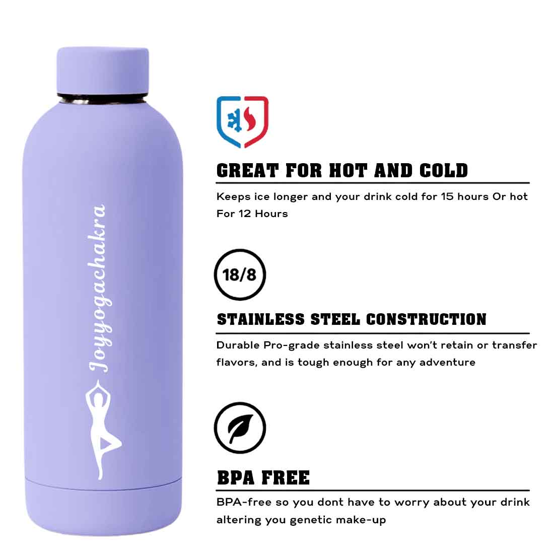 Nutcase Water Bottle Yoga For Workout Double Insulated Bottles - Image 64