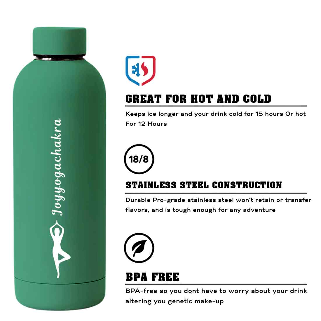 Nutcase Water Bottle Yoga For Workout Double Insulated Bottles - Image 81