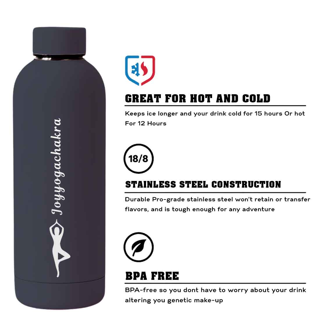 Nutcase Water Bottle Yoga For Workout Double Insulated Bottles - Image 94