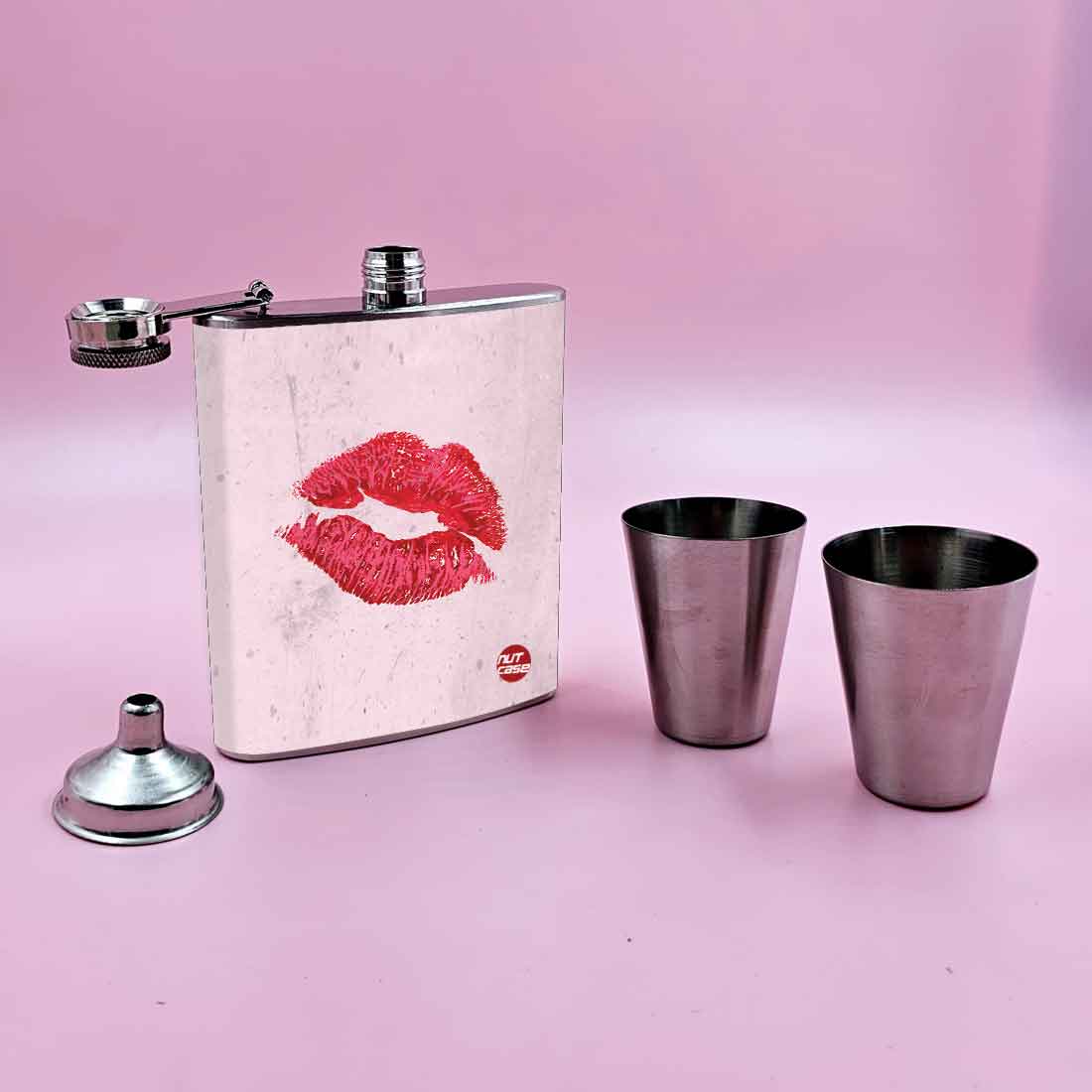 Nutcase Whiskey Hip Flask with 2 Shot Glasses - Premium Alcohol Flask Gifts Set - Image 4