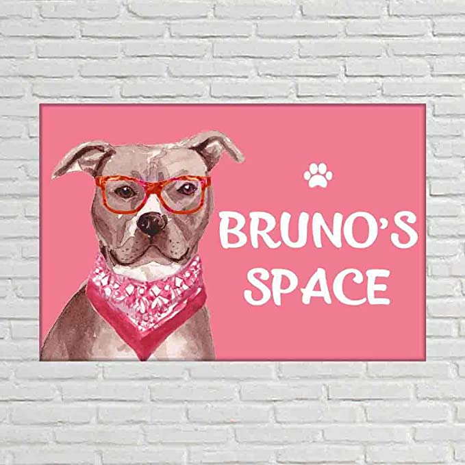 Creative Dog Name Plate - Beware Of Dog Sign - Hipster Terrier 2