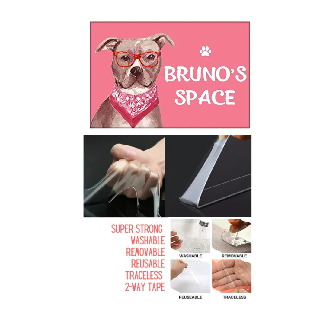Creative Dog Name Plate - Beware Of Dog Sign - Hipster Terrier 2 - Image 5