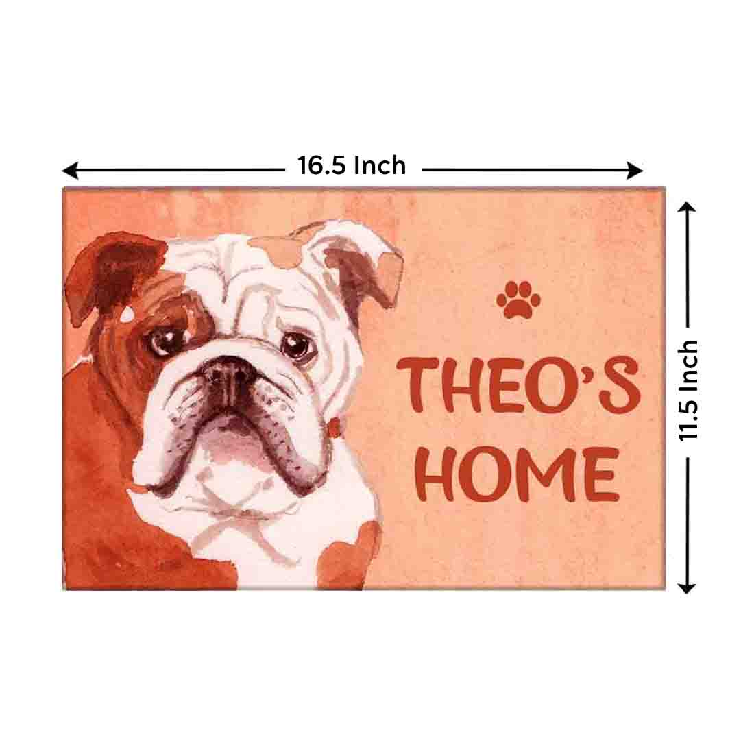 Custom Dog Name Plate - Beware Of Dog Sign - English Bulldog - Image 4