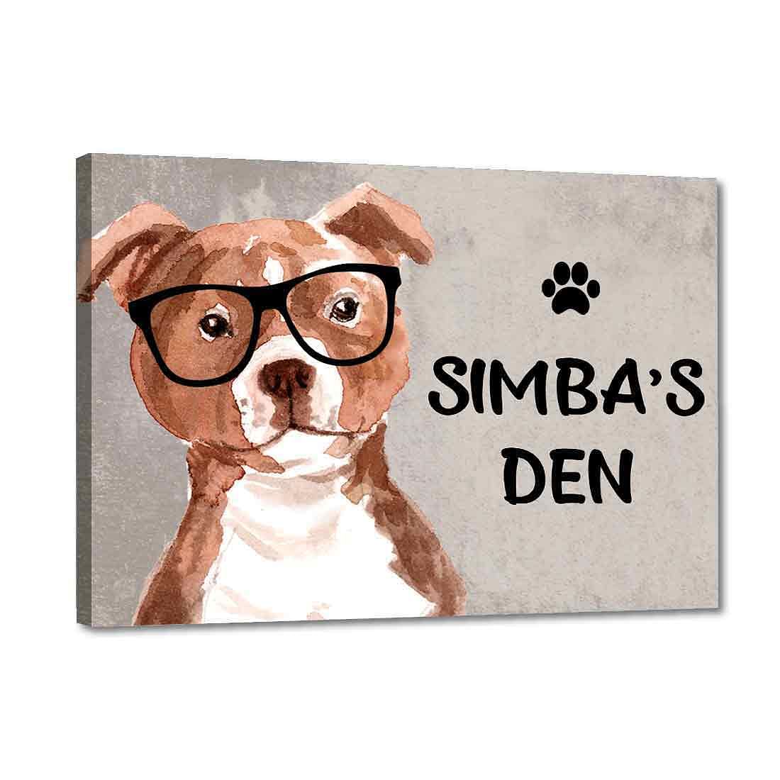 Creative Dog Name Plate - Beware Of Dog Sign - Bull Terrier