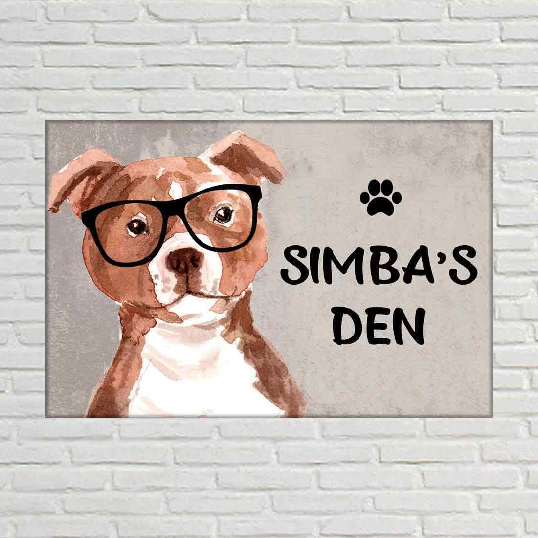 Creative Dog Name Plate - Beware Of Dog Sign - Bull Terrier - Image 2