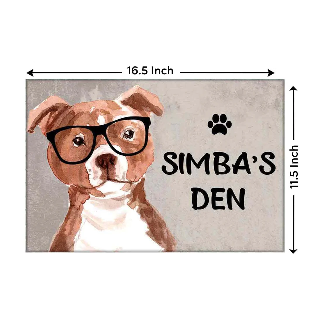Creative Dog Name Plate - Beware Of Dog Sign - Bull Terrier - Image 4
