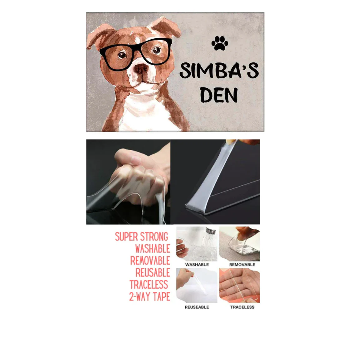 Creative Dog Name Plate - Beware Of Dog Sign - Bull Terrier - Image 6