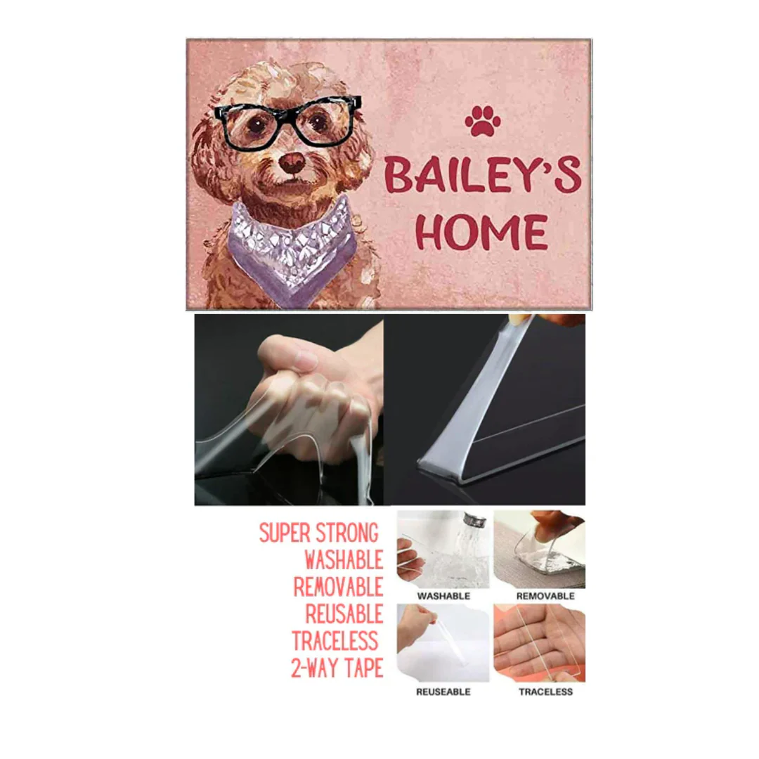 Unique Custom Dog Name Plate - Beware Of Dog Sign-Brown Cockapoo - Image 7