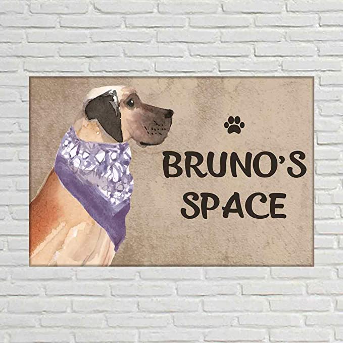 Quirky Personalized Dog Name Plate - Beware Of Dog Sign - Great Dane - Image 2
