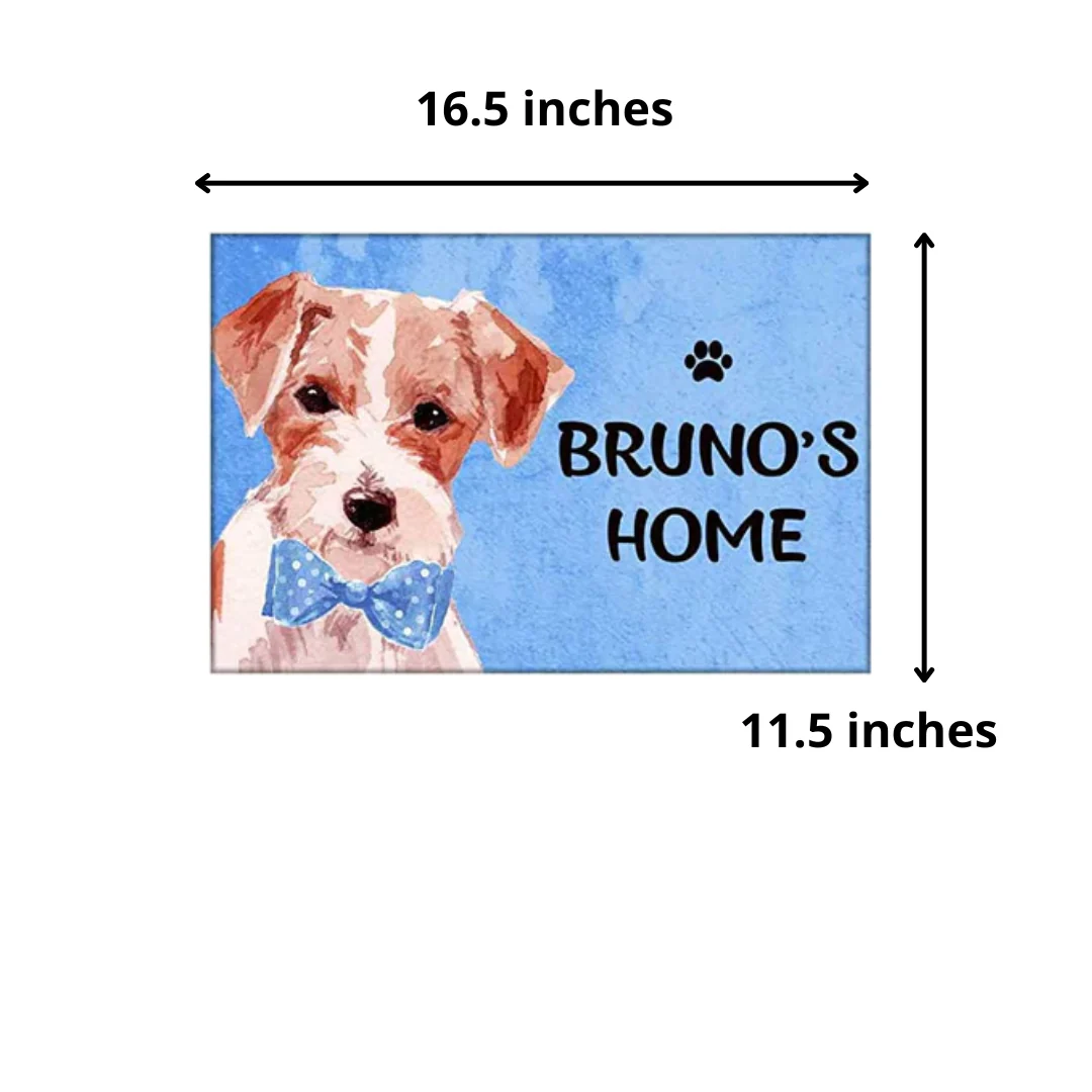 Adorable Personalized Dog Name Plate - Blue Beware Of Dog Sign - Jack Russell - Image 7
