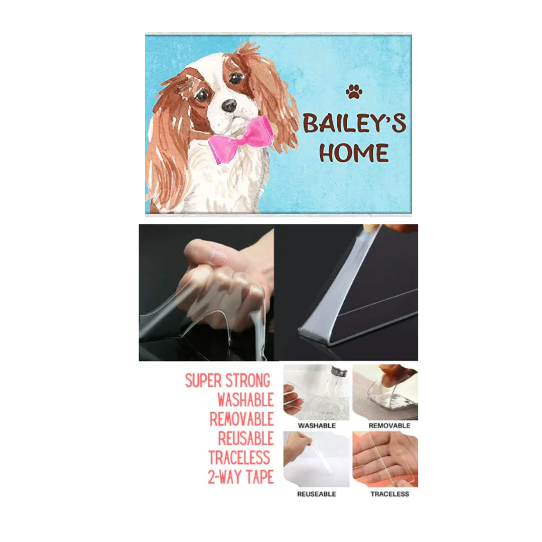 New Outdoor Dog Name Plate - Beware Of Dog Sign - Charles Spaniel 2 - Image 4