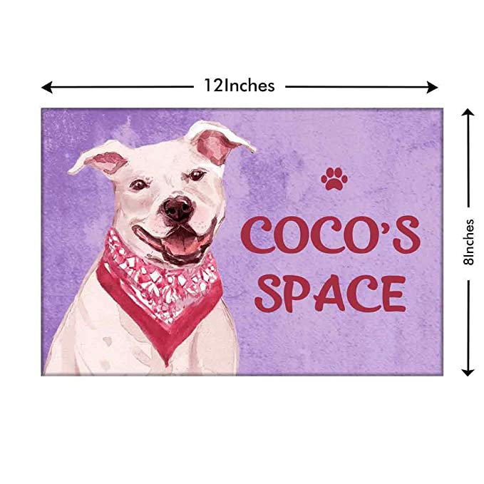 Beautiful Creative Dog Name Plate - Beware Of Dog Sign - Staffordshire Terrier - Image 3