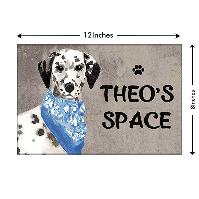 Customized Dog Door Name Plate - Beware Of Dog Sign - Dalmatian - Image 3