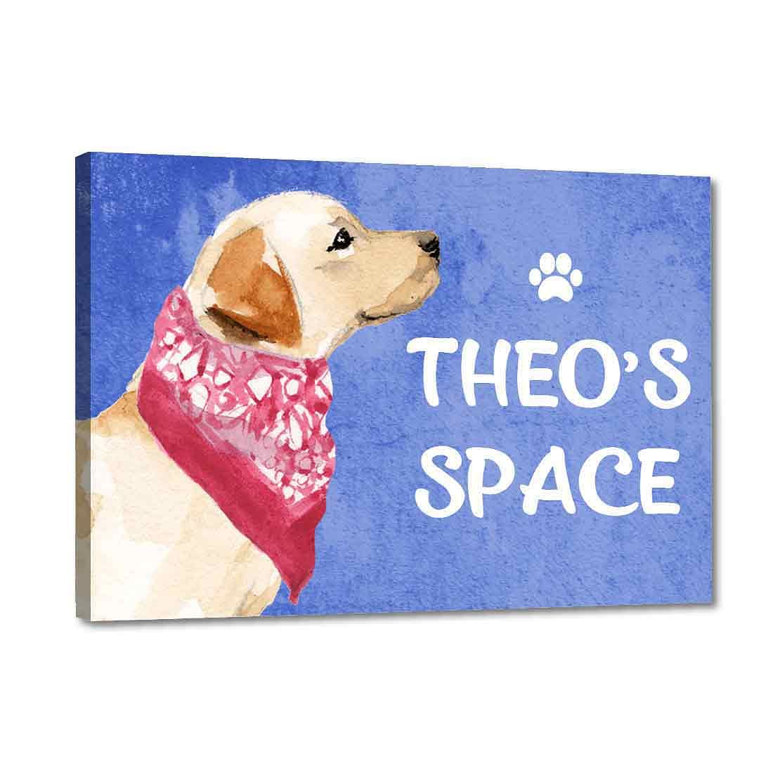 Personalized Dog Door Name Plate - Beware Of Dog Sign - Labrador