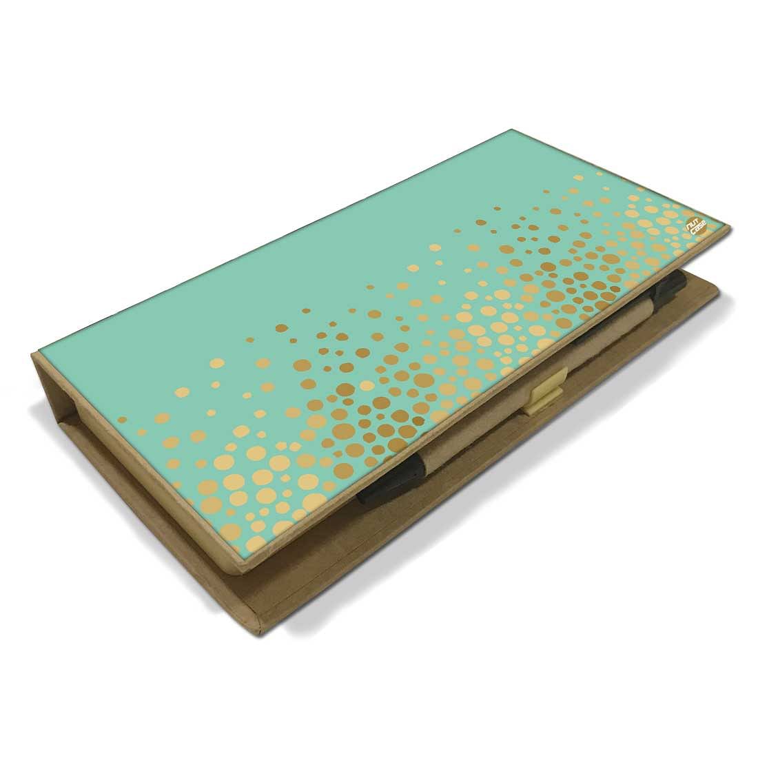 Stationery Kit Desk Organizer Memo Notepad - Golden Dots - Image 3