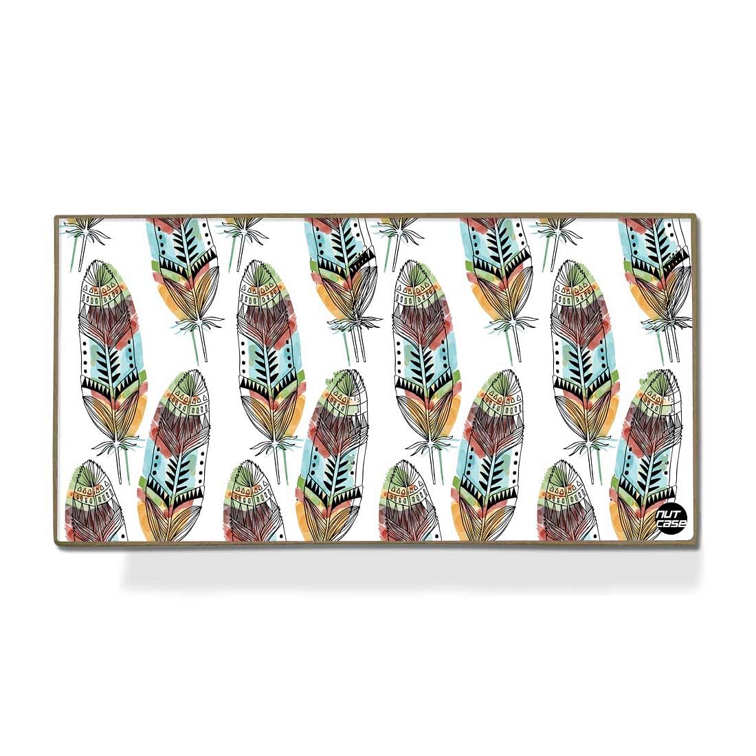 Stationery Kit Desk Organizer Memo Notepad - White Feathers - Image 2