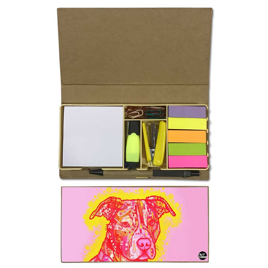 Stationery Kit Desk Organizer Memo Notepad - Pink Lab Love
